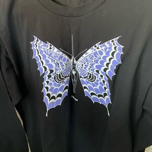 NWOT Purple Long Sleeve Tee with Elegant Design